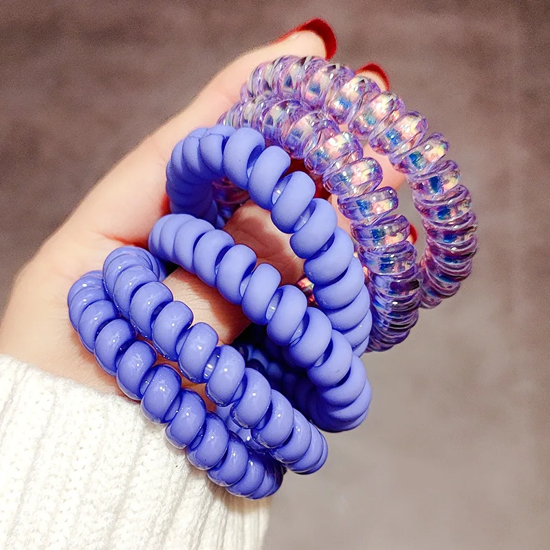 

Новая японская Корейская резинка для волос сине-фиолетовая резинка для волос