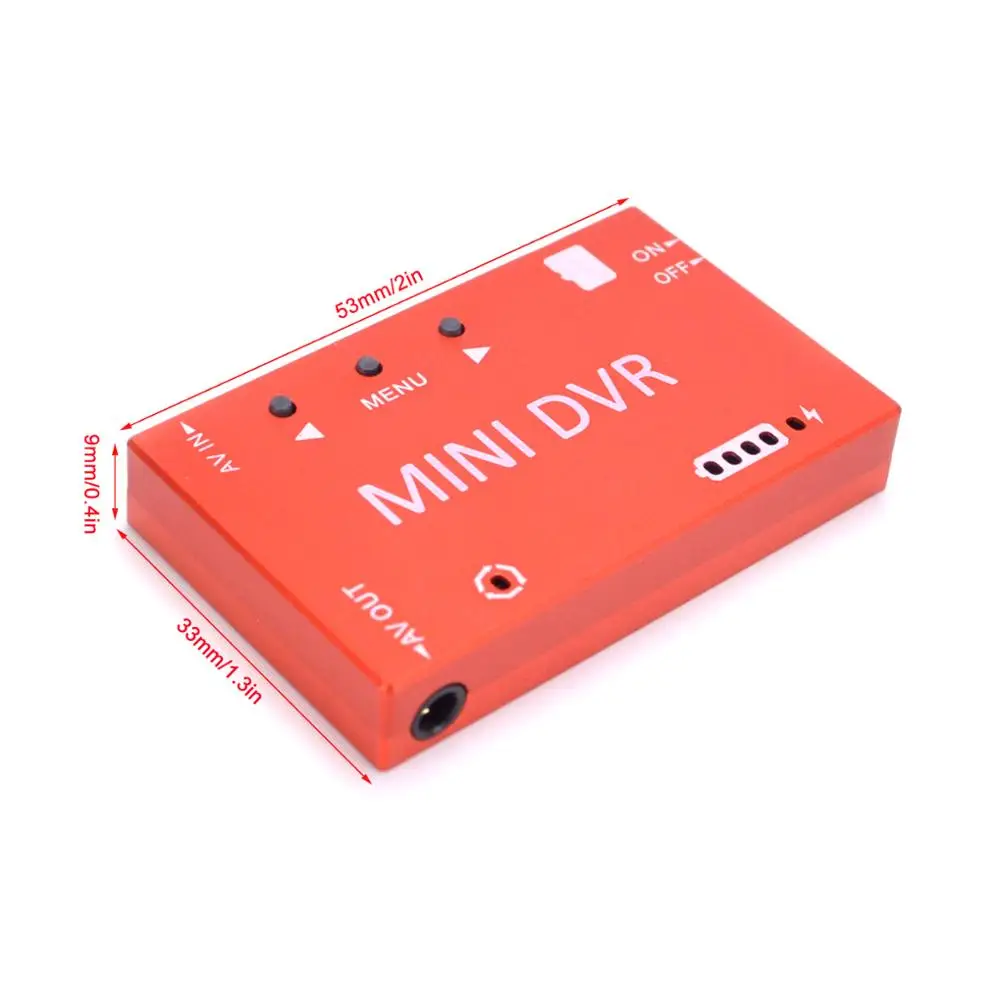 Мини FPV DVR видеомагнитофон Встроенный аккумулятор 3 7 в 400 мАч для радиоуправляемые