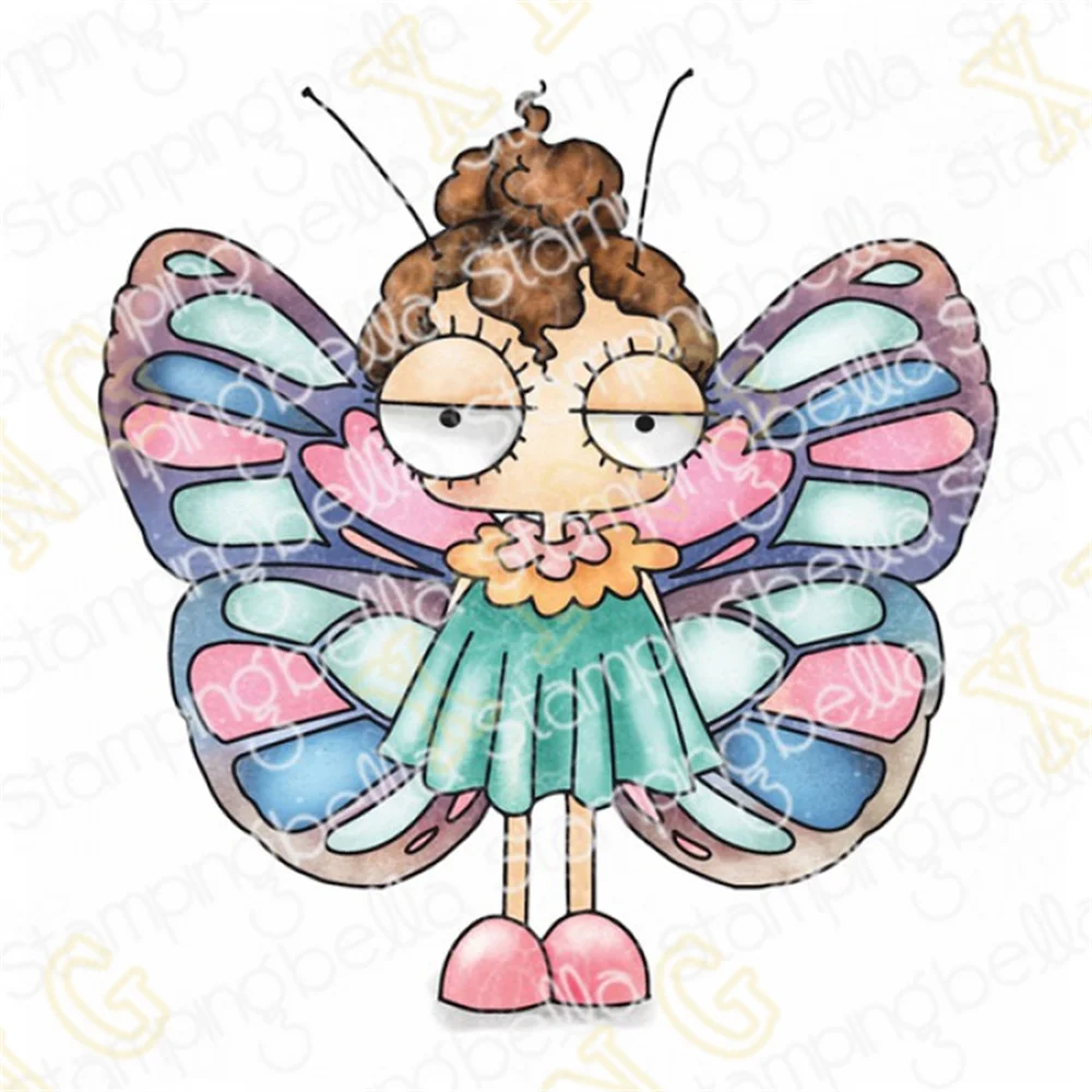 Mini Oddball металлические штампы и прозрачные в виде бабочки для скрапбукинга DIY