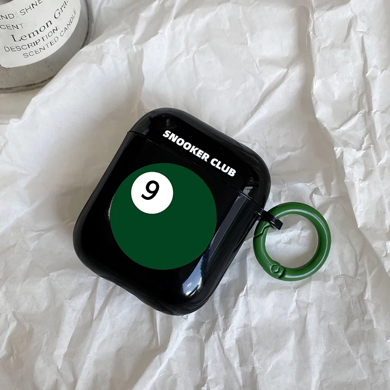 Чехол для AirPods 2 1 чехол корейские наушники с черными и белыми цифрами мягкий из