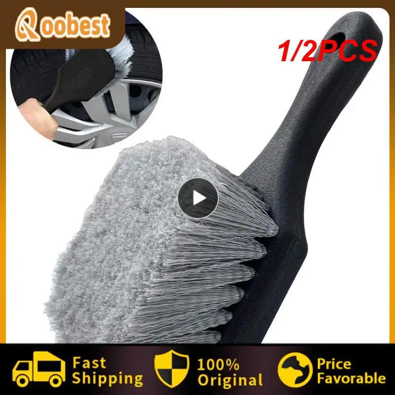 

1/2PCS Auto Tire Rim Brush Dust Removal Wheel Hub Cleaning Brushes Car Wheels Detailing Cleaner Tire Auto Washing Tool