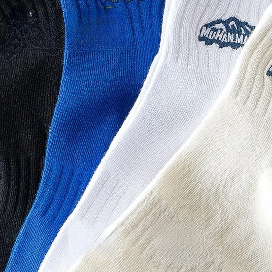 Socks Klein Blue INS Tide Thick Wire Stack Socks Spring Solid Color Tube Socks for Male and Female Couples