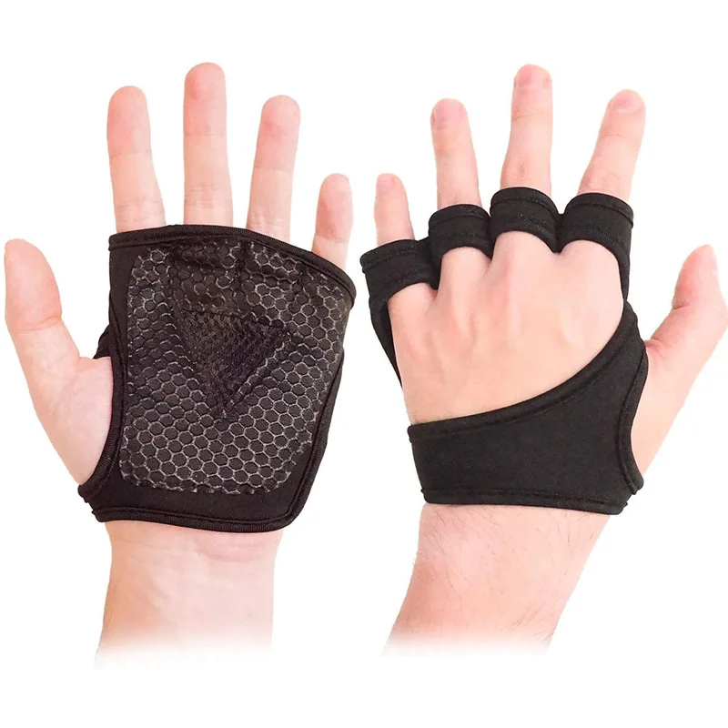 

Workout Weight Lifting Training Gloves Fitness Grips Pads Exercise Gym Grip PowerLifting Exercises Hand Palm Protector