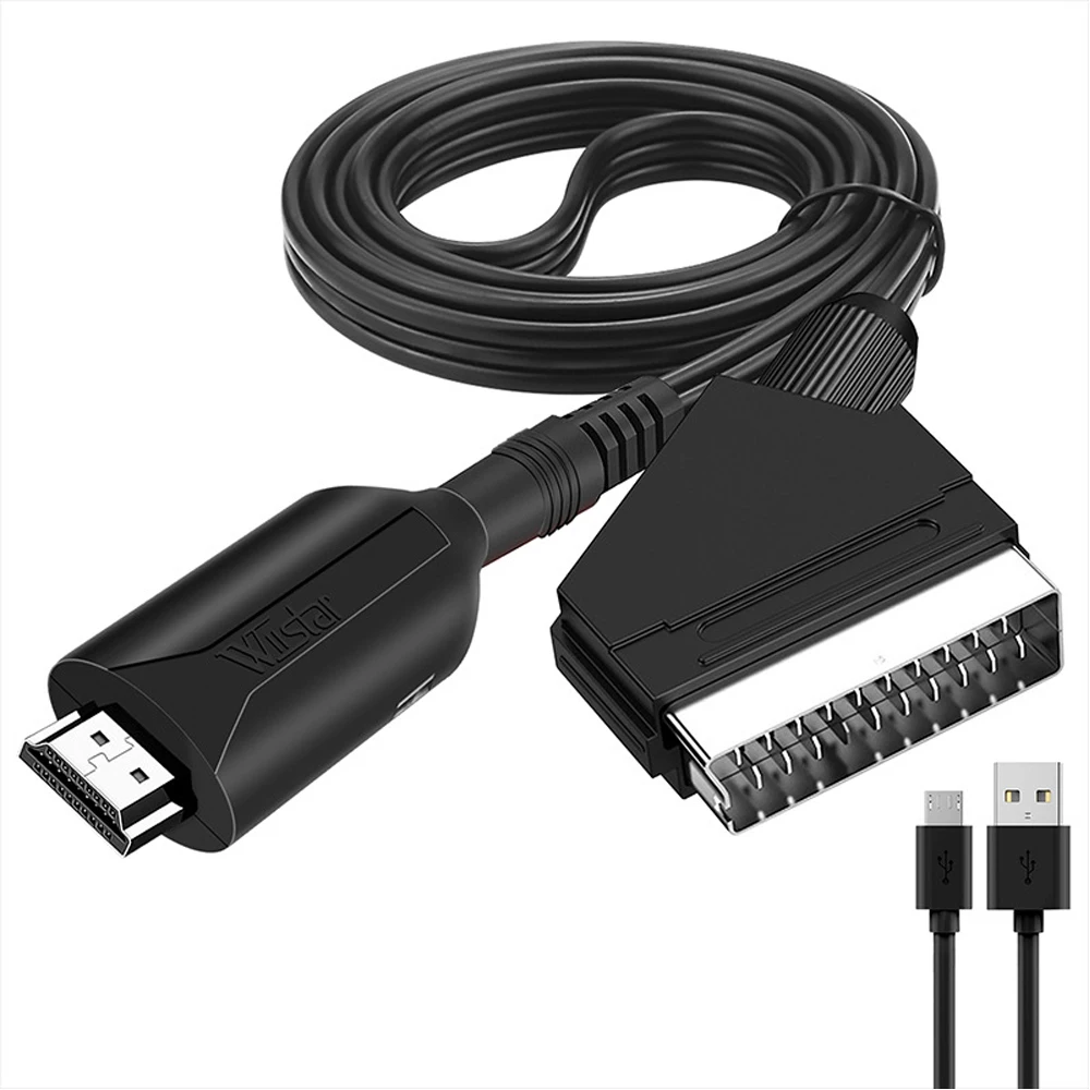 

Новый стиль HDMI-совместимый кабель SCART длиной 1 метр удобный конвертер прямого подключения