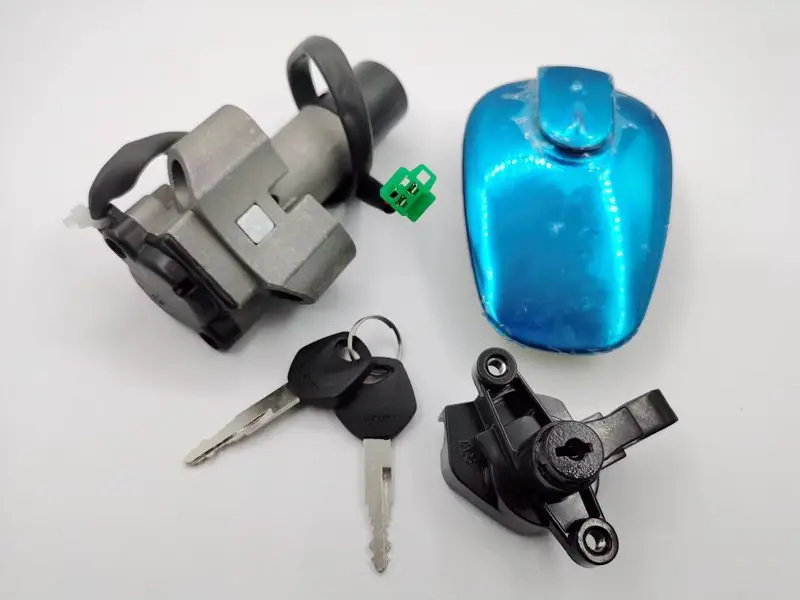 Аксессуары для мотоциклов подходят для Suzuki Junwei GSX125 QS125-3C Электрический дверной замок, крышка топливного бака и полный Автомобильный Замок