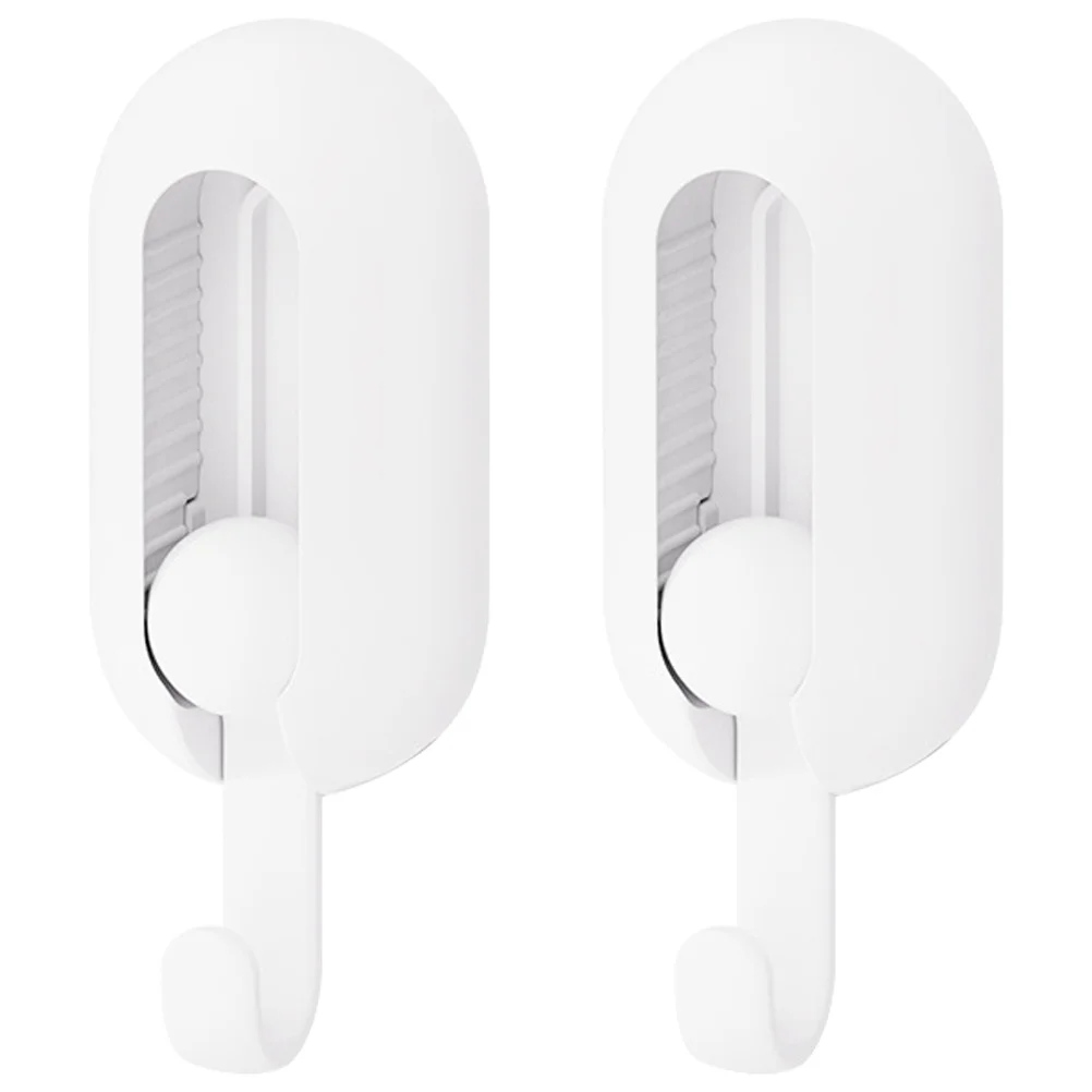 

2Pcs Wall Sticky Hooks Punch Free Hooks Key Hanger sCoat Hanging Hooks for Home