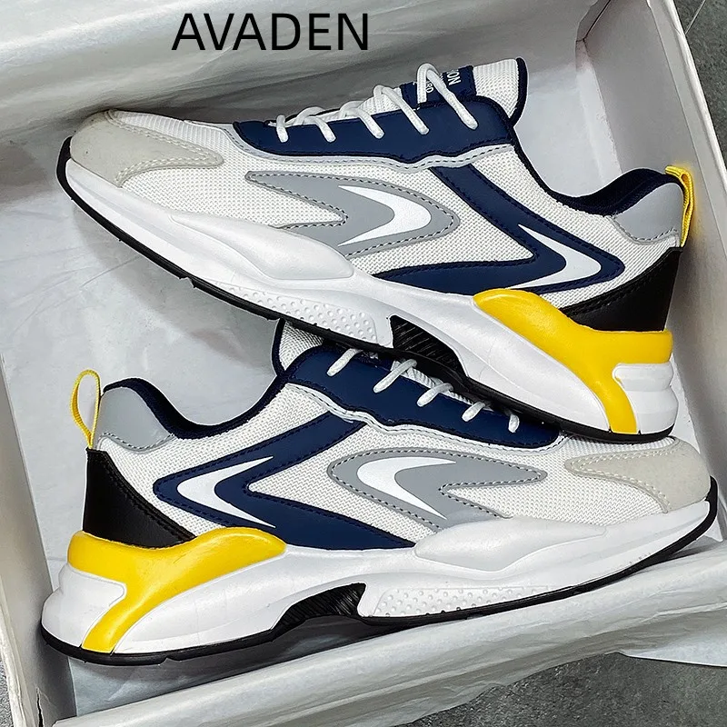 

Men's Casual Sneaker Breathable Walking Round Toe Trendy All-match Wear-Resistant Fashion Elastic Spring and Autumn Main Push