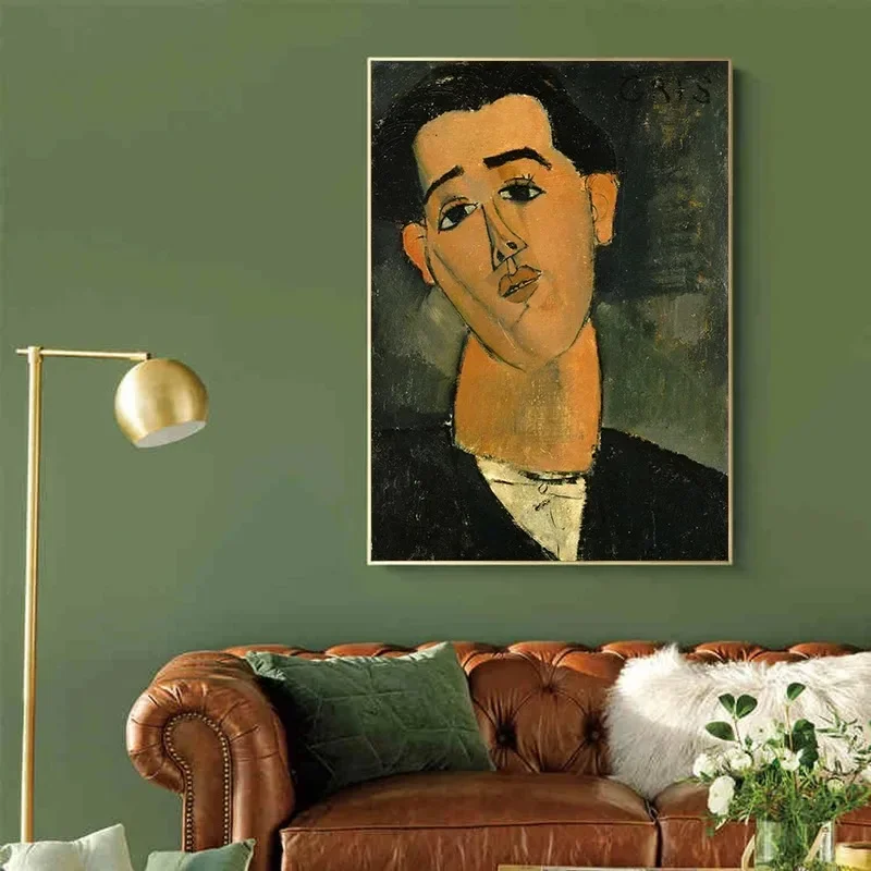 Современный стиль Amedeo Modigliani художественный постер абстрактный портрет Хуан