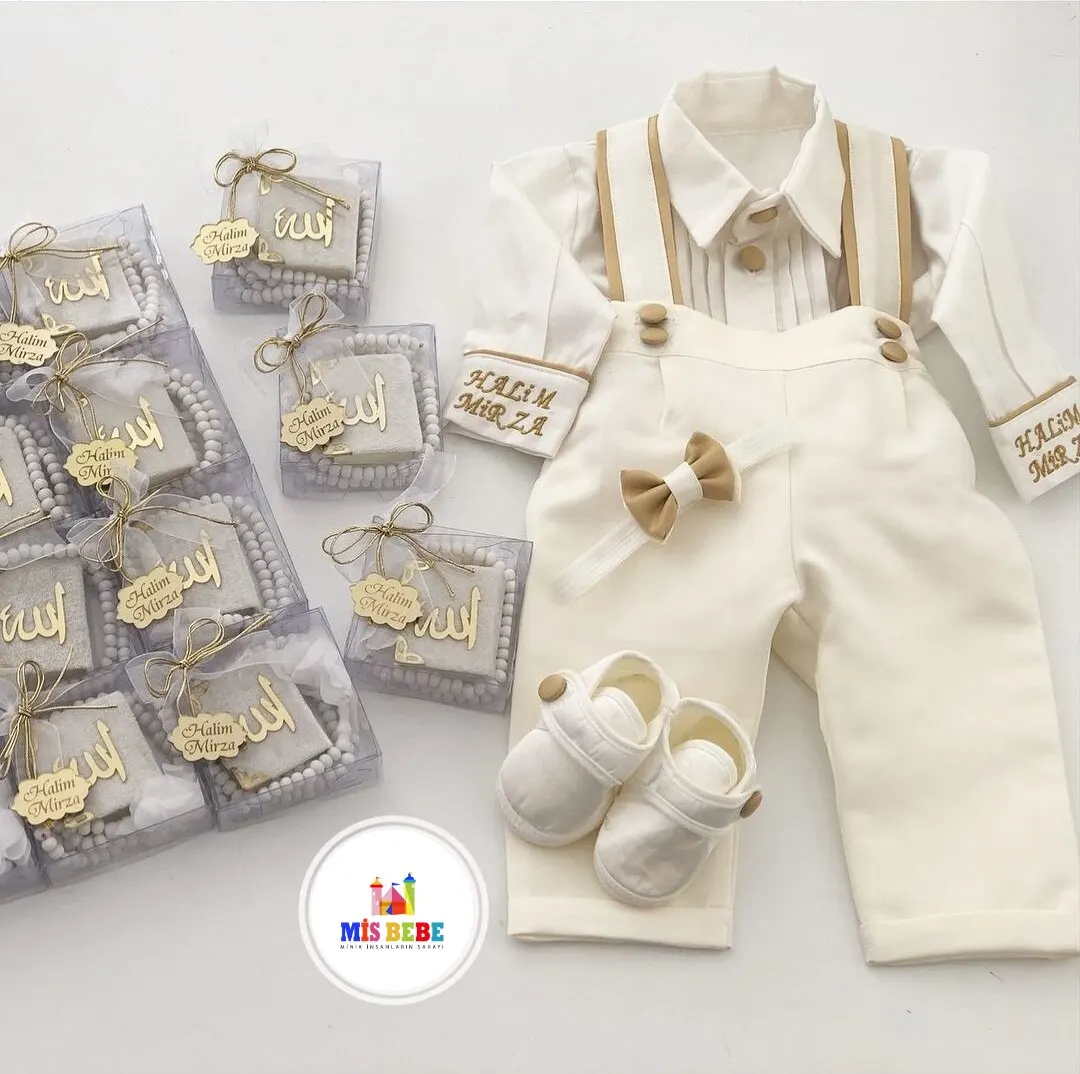 

4-Pcs set baby boy clothing personalized outfit custom baby clothes winter spring