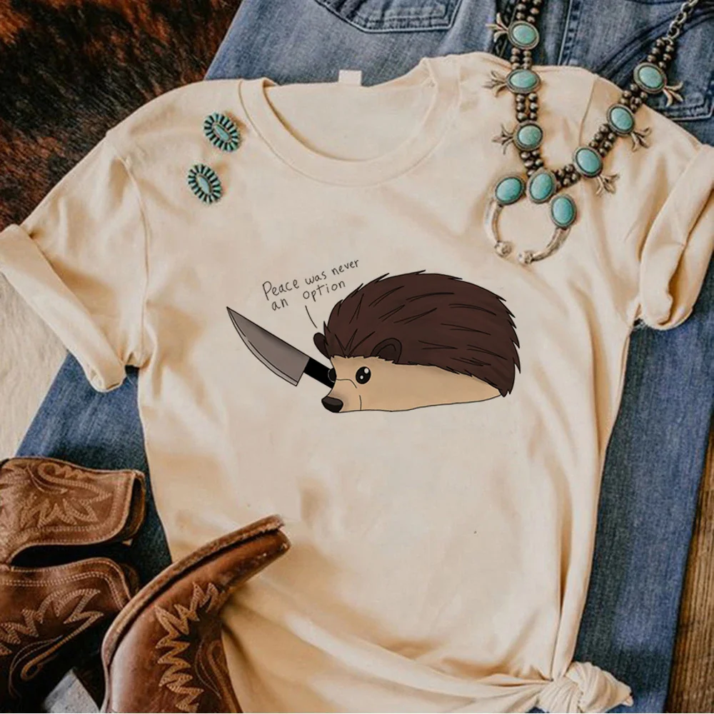 

Peace Was Never An Option tshirt women streetwear t shirt female Japanese anime designer clothes