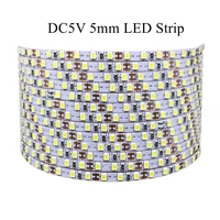 5v 5mm 2835 led strip light 600leds high density led tape lamp stripe 3000k4000k6000kredgreenblue home room decoration