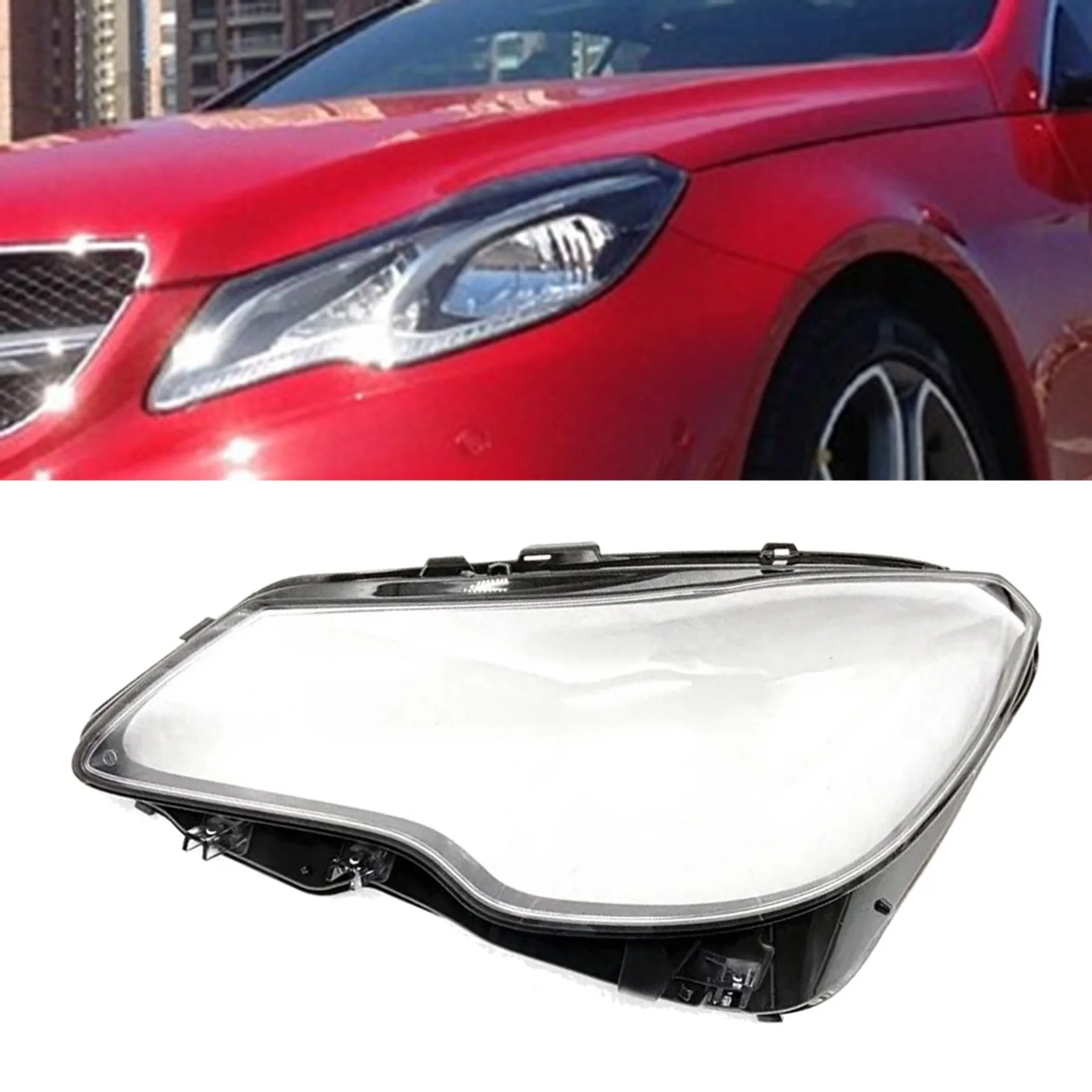 

For Mercedes Benz W207 E-Coupe 2014-2016 Headlight Lens Cover Headlight Lampshade Headlight Shell Cover