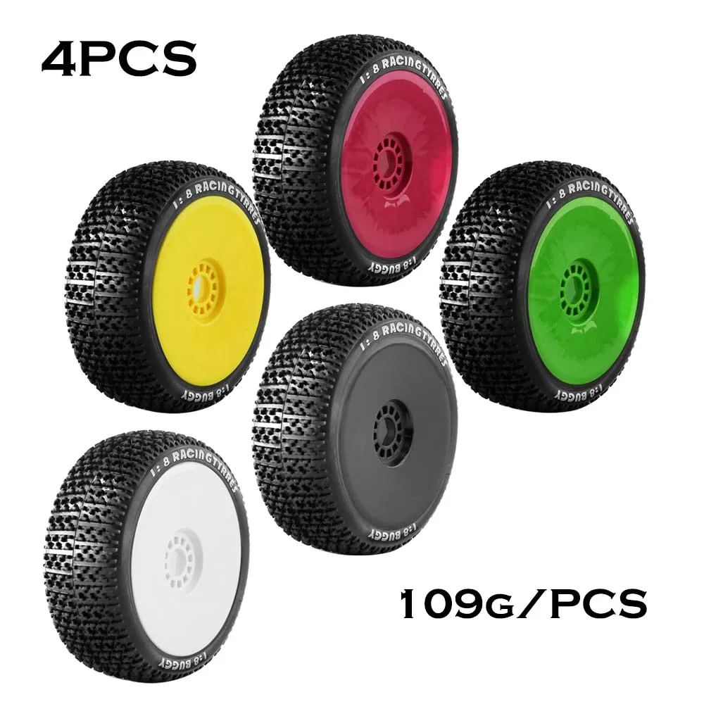 

4 шт., внедорожные фонарики, 116 мм * 45 мм 17 мм, шестигранные ступицы для 1/8 гоночных автомобилей на радиоуправлении, 4WD, Nitro HPI, HSP, BAZOOKA RV Kyosho ZD