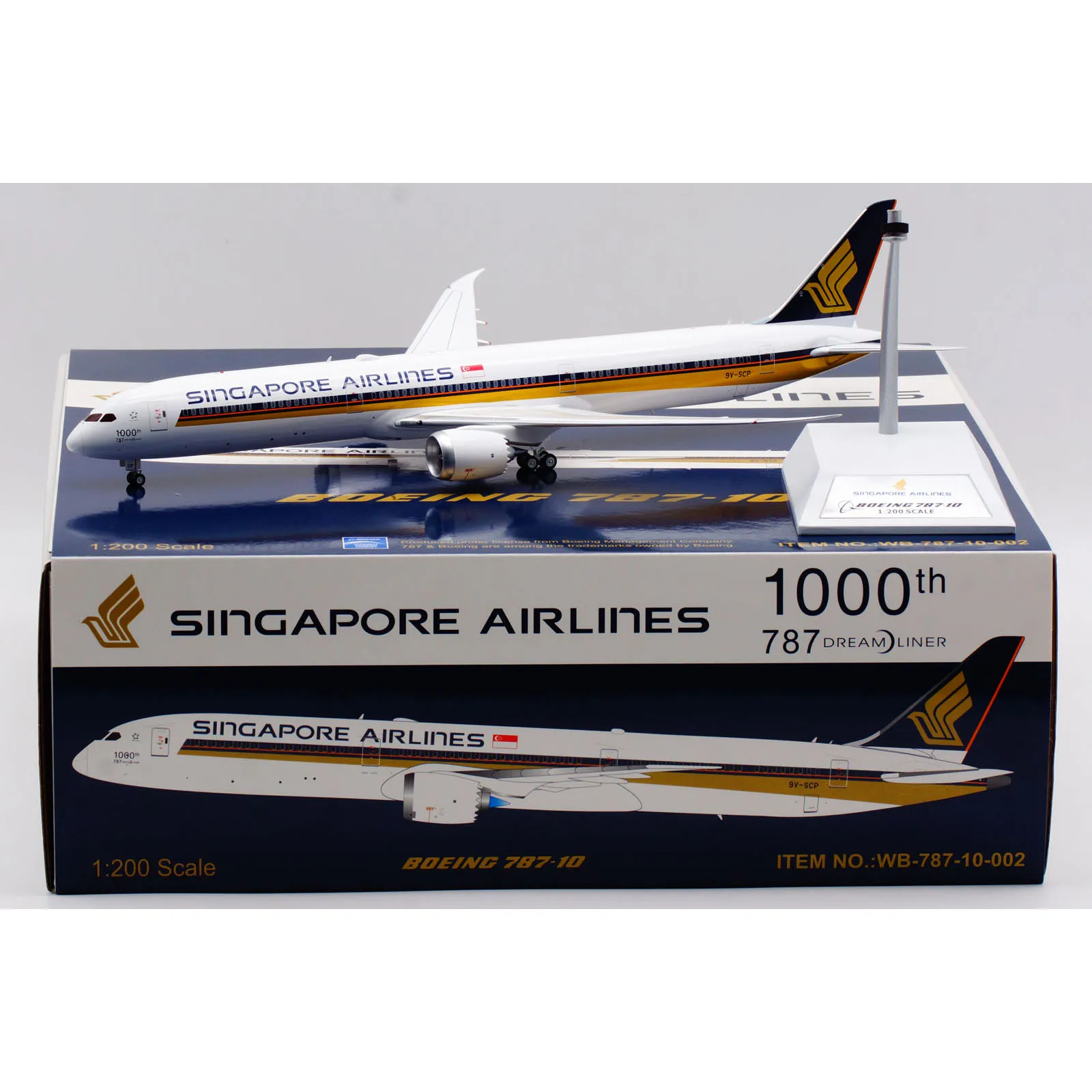 

WB-787-10-002 коллекционный самолет из сплава подарок 1:200 авиакомпании Сингапур «Звездный Альянс» Боинг модель отлитый под давлением самолета ...