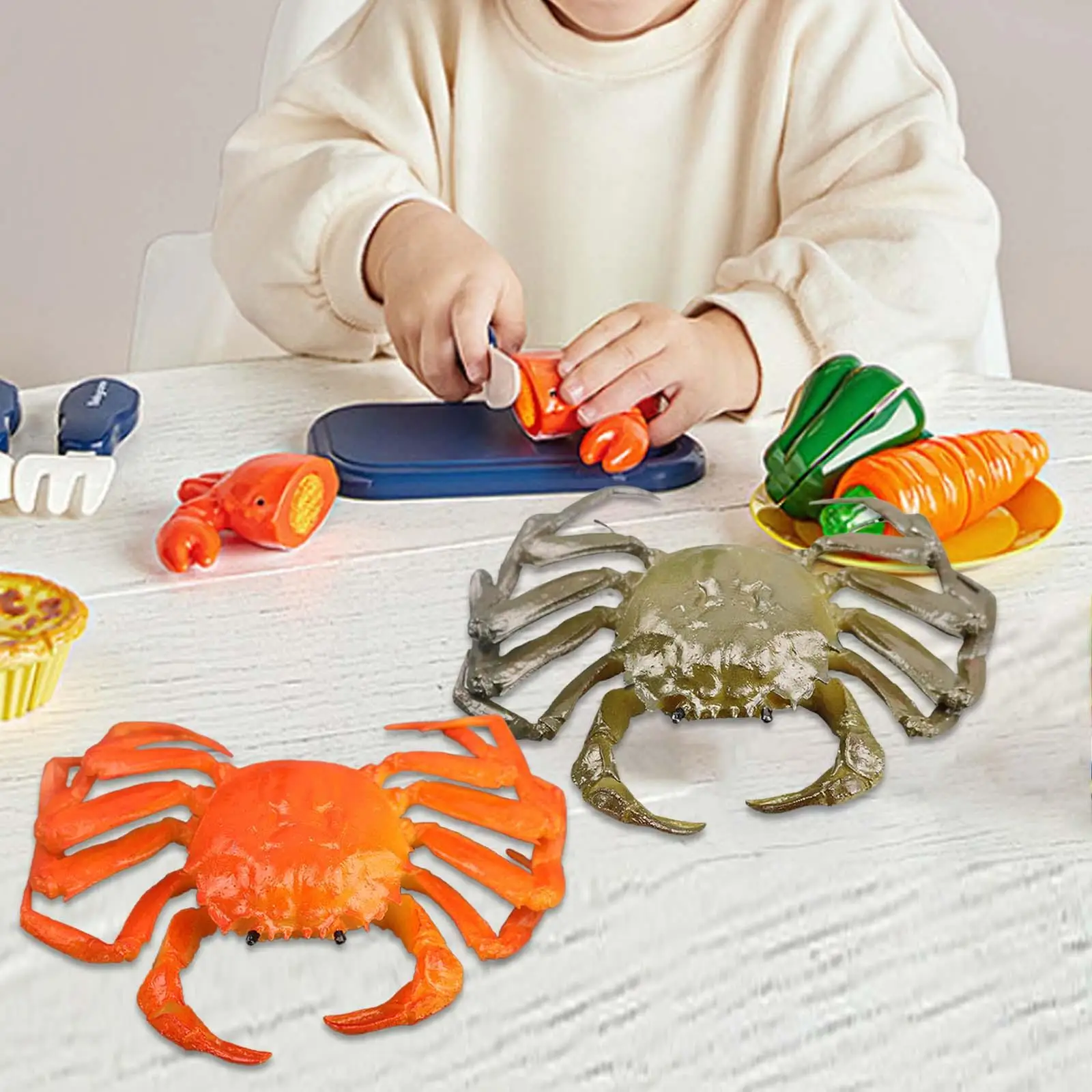 

Crab Model Toys Simulation Party Favors Animal Model Figures Sea Creatures Toys for Kids Girls Toddlers Boys Birthday Gifts