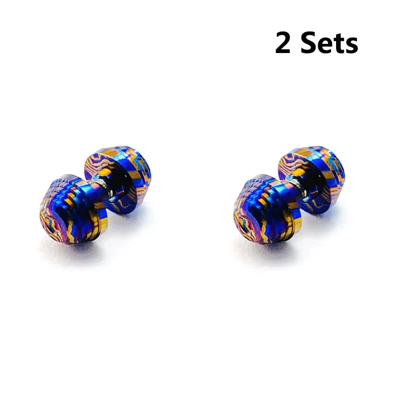 

Дамасский шаблон CNC нож из титанового сплава Timascus Kwik заклепка для большого пальца для ножей Demko AD20.5 Сделай Сам аксессуары часть