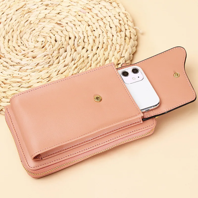 Women's Small Crossbody Shoulder Bags PU Leather Female Cell Phone Pocket Bag Ladies Purse Card Clutches Wallet Messenger Bags