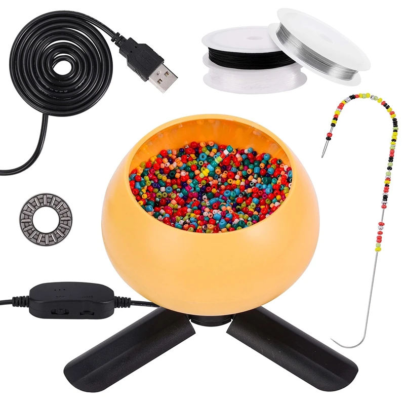 

Electric Bead Spinner, Adjustable Speed Bead Loader, Bead Spinner For Jewelry, DIY Seed Beads, Waist Beads, Bracelets