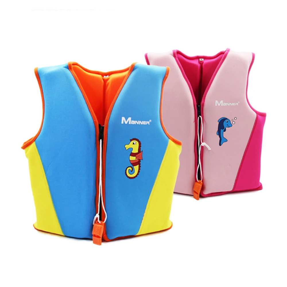 

Children's neoprene buoyancy suit safety life jacket swimming auxiliary boys and girls beach water sports rafting vest 10-27KG