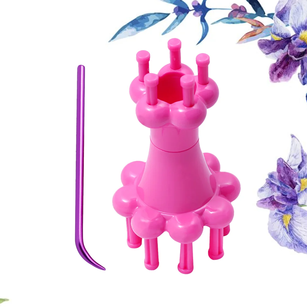 

Knitting Loom Knitter Weaving Rope Yarn Spool Tools Machineboard Rotating Knitted Set Crochet Hook Tool Mini Adults Accessories