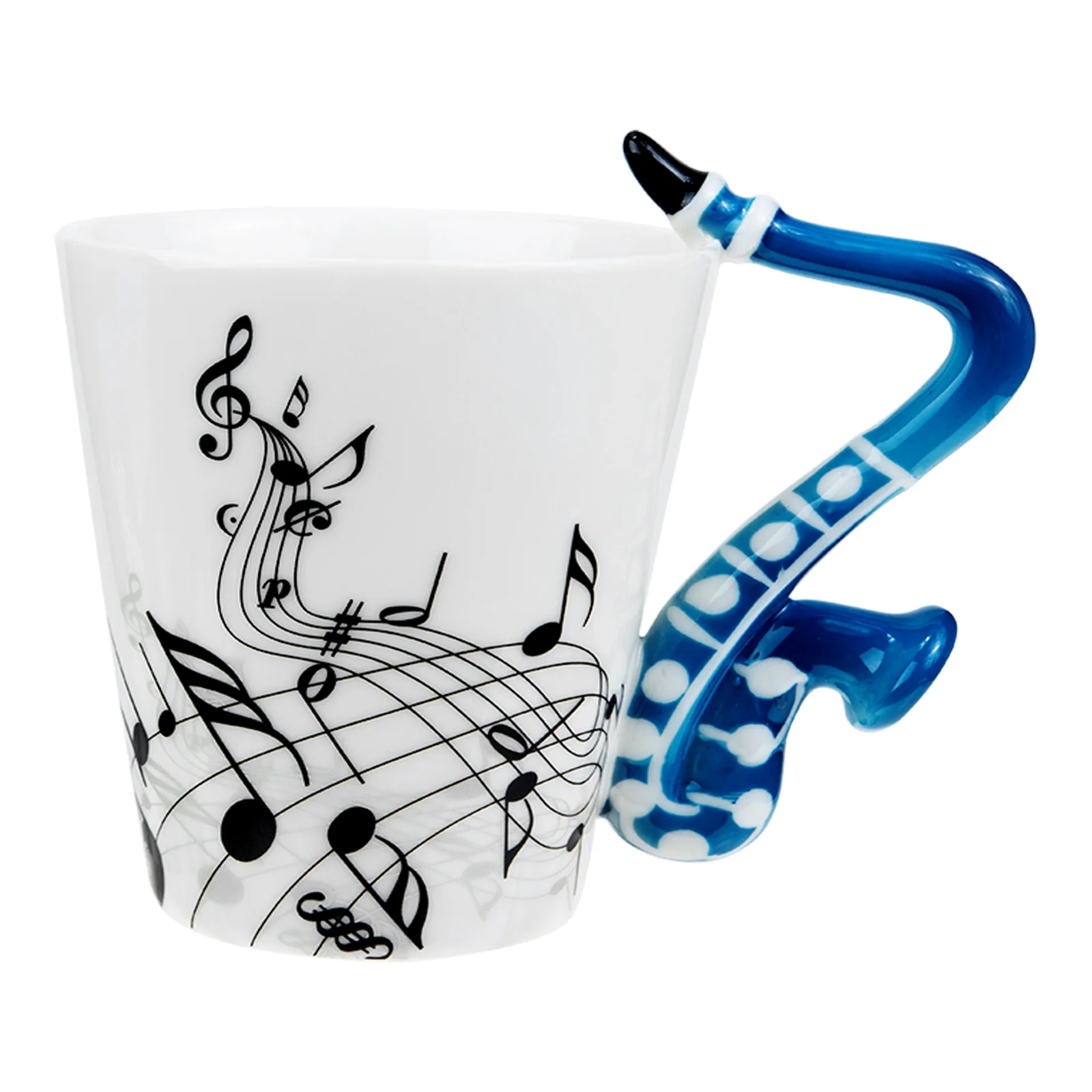 

Mug Cup Coffee Ceramic Cups Mugsdrinking Tea Water Novelty Guitar Porcelaingift Decorative Musical Saxophone Musicianpottery