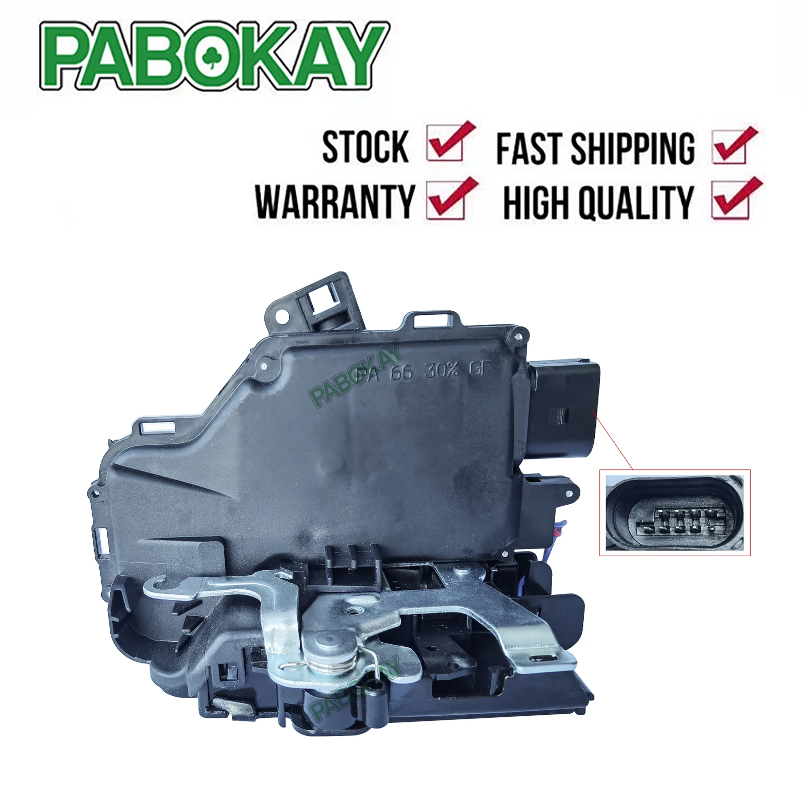 Механизм замка передней правой и центральной двери AP01 для Audi TT/TTS купе родстер 9 Pins