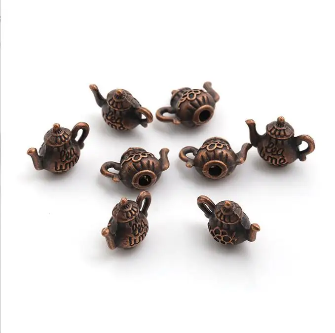 100 шт. 13x15 мм/14x14 мм подвеска из сплава медный чайник кофейная чашка поделки LL002