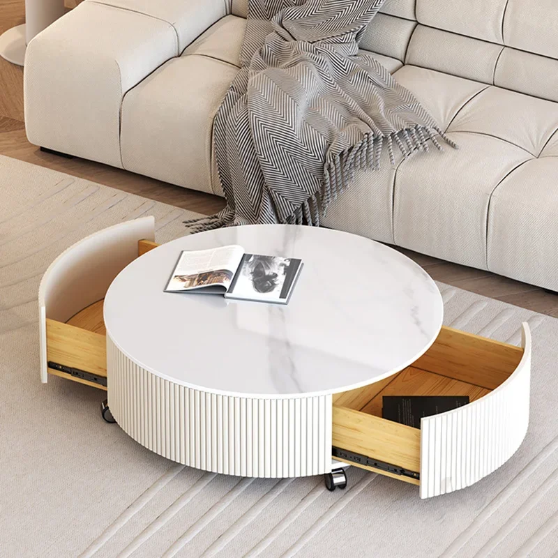 

Nordic современные журнальные столики минималистичный круглый дизайн гостиная журнальные столики для хранения роскошный стол вспомогательная мебель для салона дома