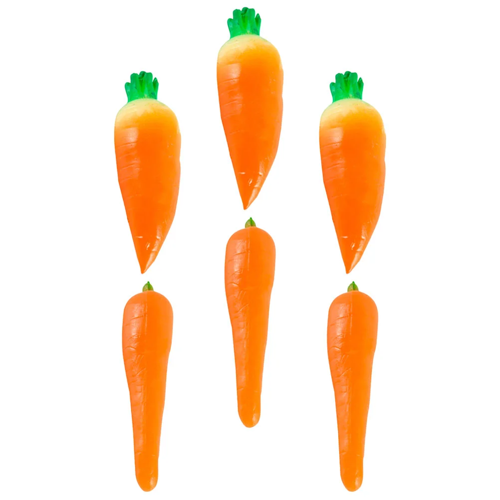 

Carrots Vegetable Mini Artificial Props Carrot Fake Easter Simulation Kitchen Lifelike Vegetables Home Crafts Toy Decorative