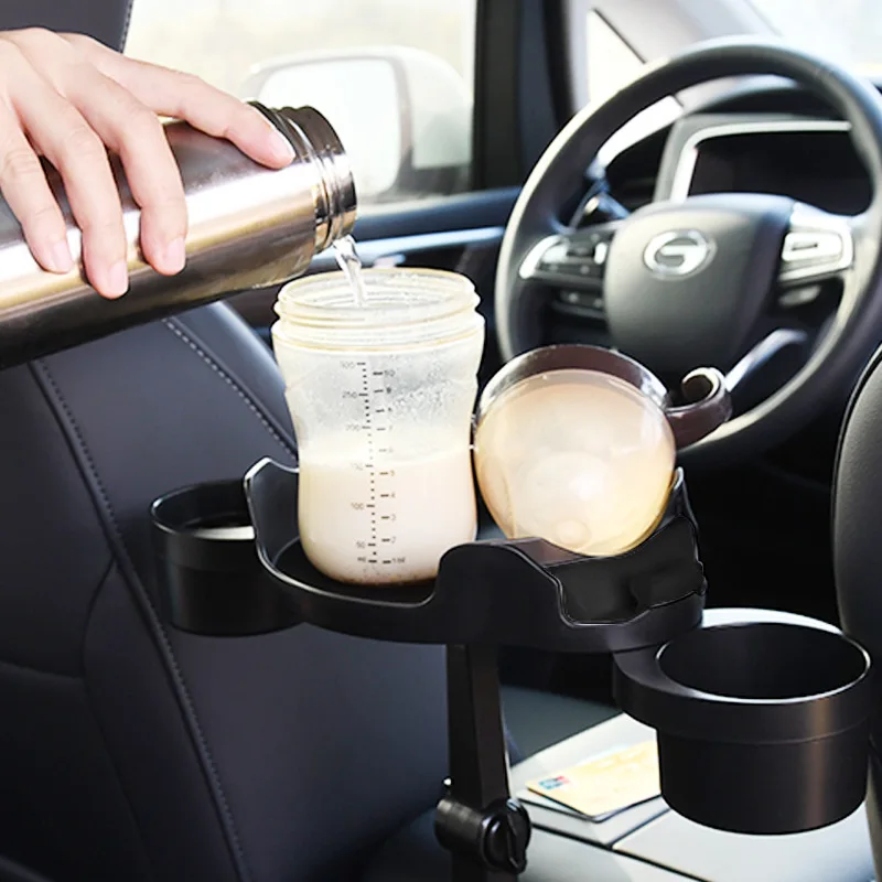 

Car Tray Travel Convenient Storage Tray Holder 360 Degree Adjustable Beverage Cup Holder Multi-functional Dining Table