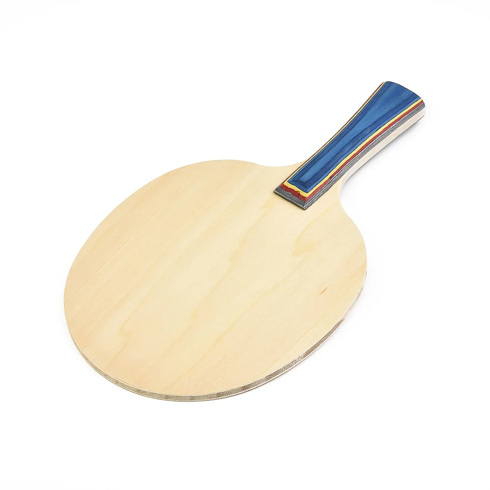 

Table Tennis Racket Bottom Plate 5 Ply Wood Ping Pong Blade Paddle Long Handle Trainers Fast Break Bat Pingpong Bat Accessories