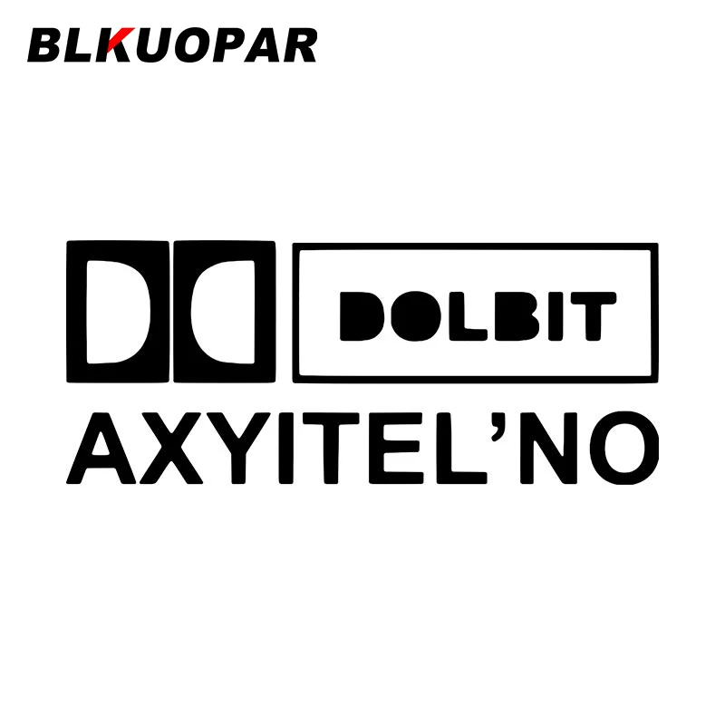 

BLKUOPAR Dolbit Axyitel No наклейка для автомобиля, индивидуальная наклейка, водонепроницаемая наклейка для мотоцикла, ноутбука, багажника, бампера, ло...