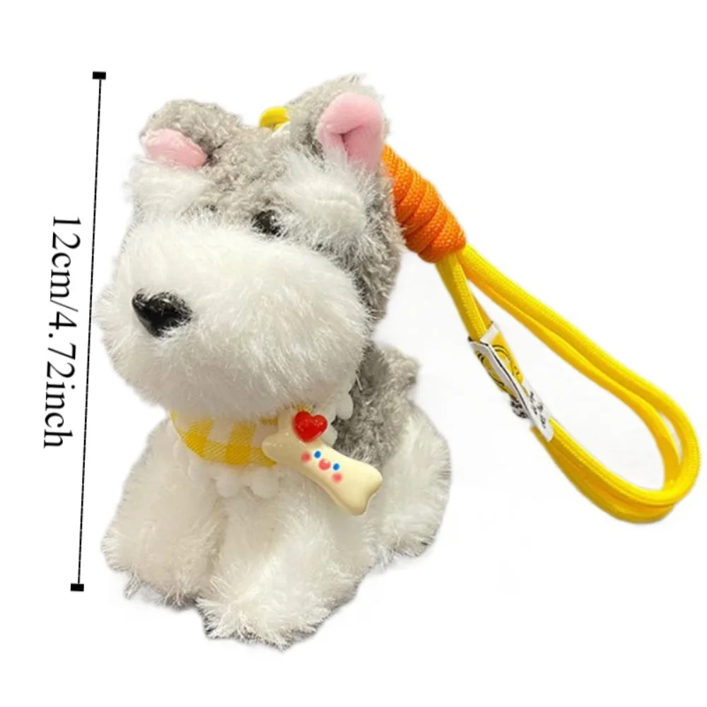 Полипропиленовая хлопковая кукла шнауцера подвеска в виде щенка мягкая