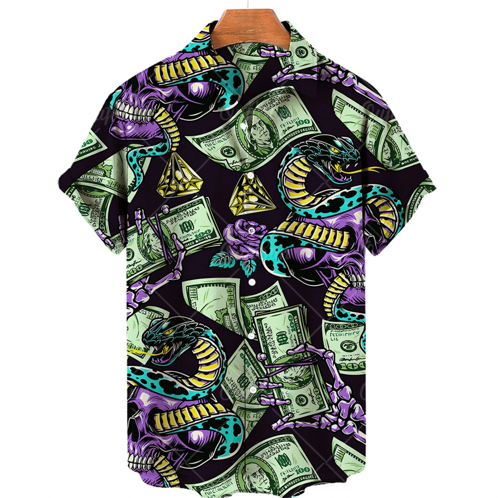 

Summer men's Hawaiian shirt ethnic short-sleeved printed shirt golden outerwear loose casual shirt Camisas Para Hombre ethnic st