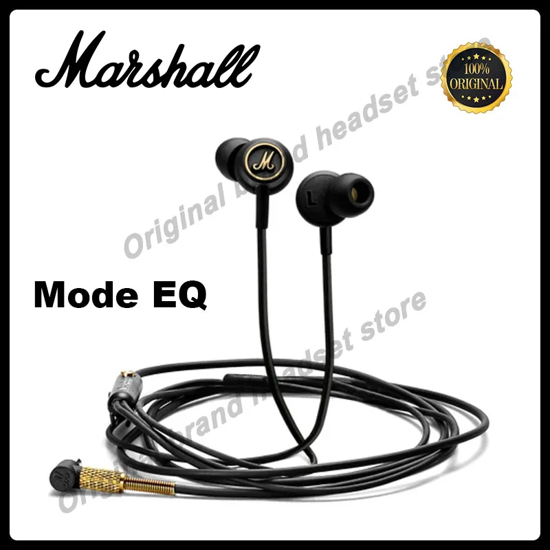 

Original Marshall Mode EQ Wired Earphones with 3.5mm Pop rock music headphones deep bass headphones sports games HIFI headphones