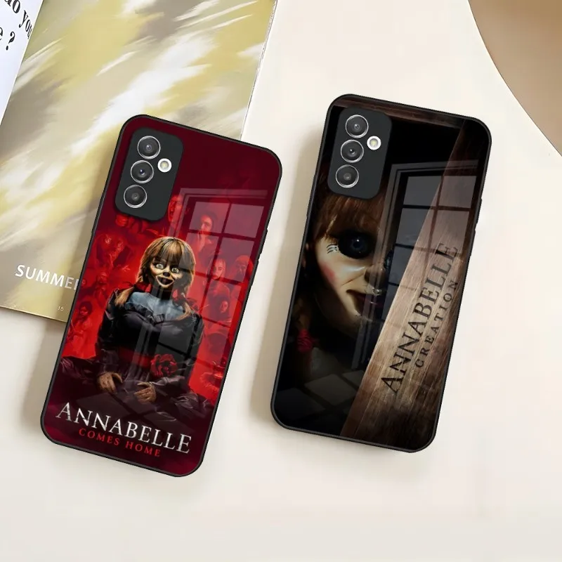 Annabelle Horror Movie Phone Case For Samsung S30 S22 S21 S20 Ultra Fe S10 E S8 S9 Plus S7 Edge Toughened Glass