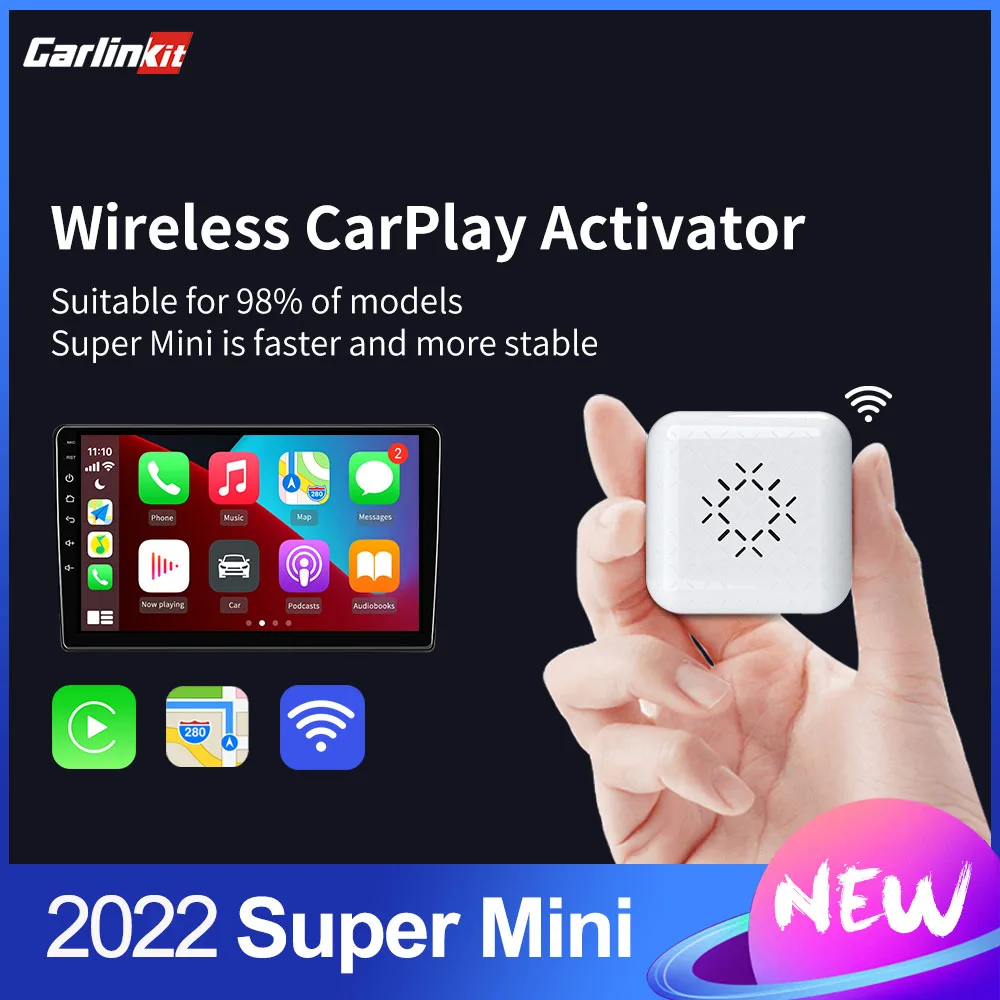 

Carlinkit Mini Auto Wireless CarPlay Box for Audi Mercedes Volvo Volkswagen Peugeot Toyota Vauxhall Hyundai Adapter
