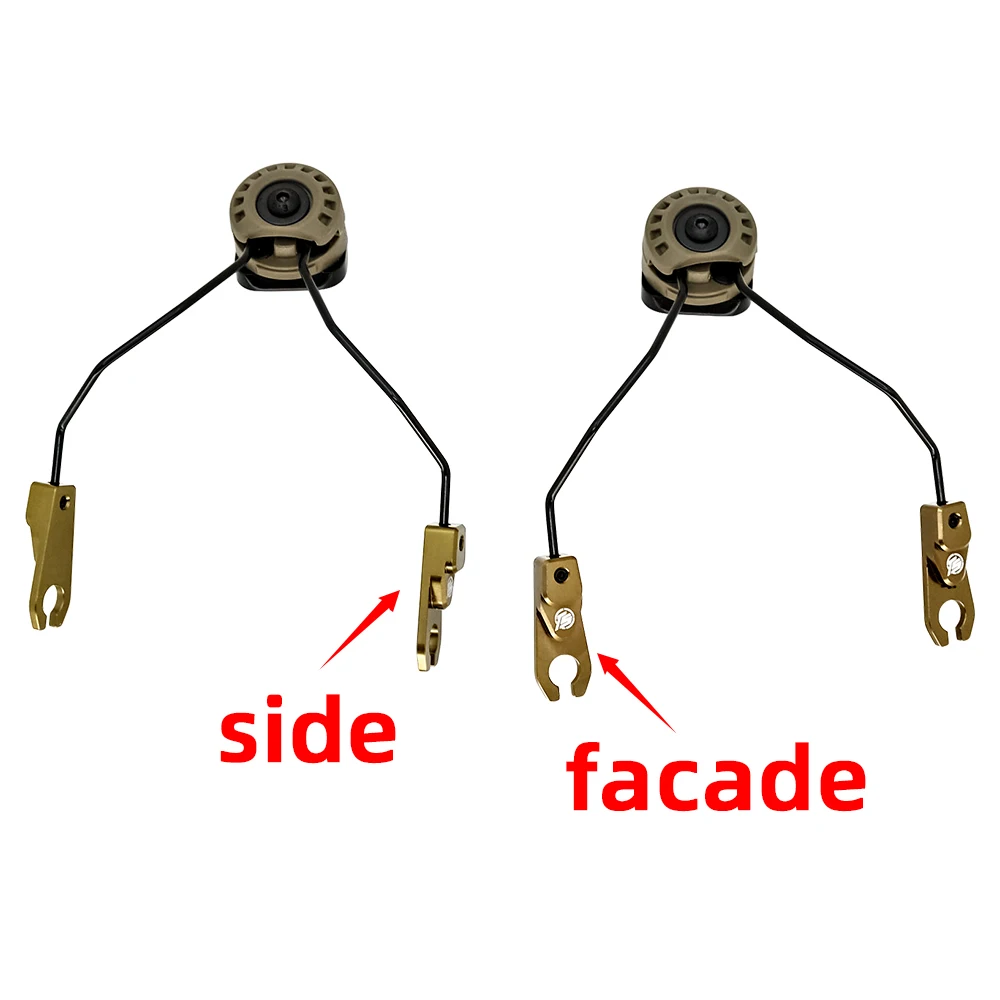 Tactical Headset ARC MOUNT Tactical Helmet ARC OPS Track Adapter for MSA SORDIN Earphone Airsoft Gun Hunting Shooting Earmuffs