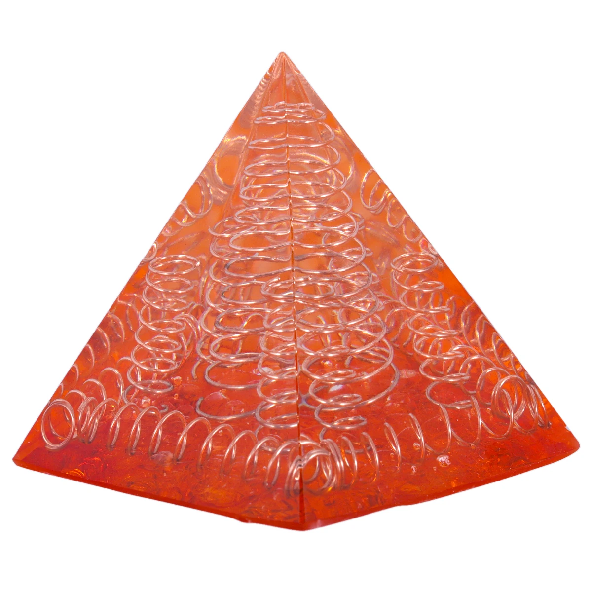 Healing Crystal Stone Orgone Energy Pyramid Generator Reiki Rock Quartz Stone For Yoga Meditation EMF Protection Home Decor