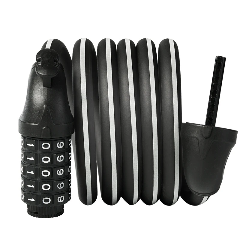 

Светоотражающий велосипедный замок, пятизначные кодовые замки, стальной трос, противоугонное кольцо, аксессуары для горных велосипедов