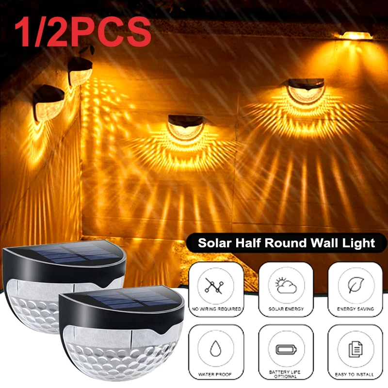 

LED Solar Lights Outdoor Lighting Garden Decoration Yard Fence Lamp Waterproof Sensor Wall Energy Saving Street Night Light