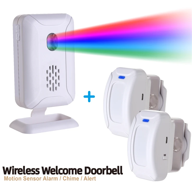 36 Ringtones Shop Store Welcome Chime Wireless Home Security Infrared PIR Motion Sensor Detector Alarm Bell Entry Alert System