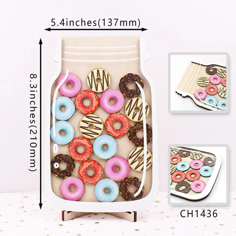 

Colorful Donut Reward Jar Classroom Doughnut Reward Jar Engaging Bulletin Board Chart Tokens for Potty for Kids for Toddlers