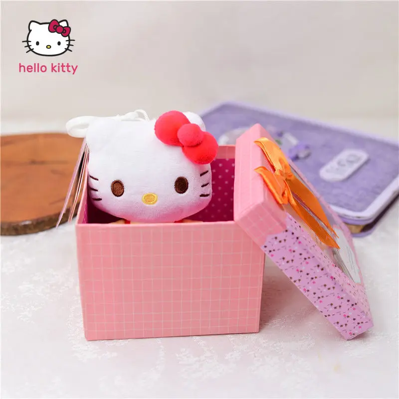 

Hellokitty Cat Doll Plush Toys Small Pendant Bag Accessories Schoolbag Pendant Keychain Girl's Doll