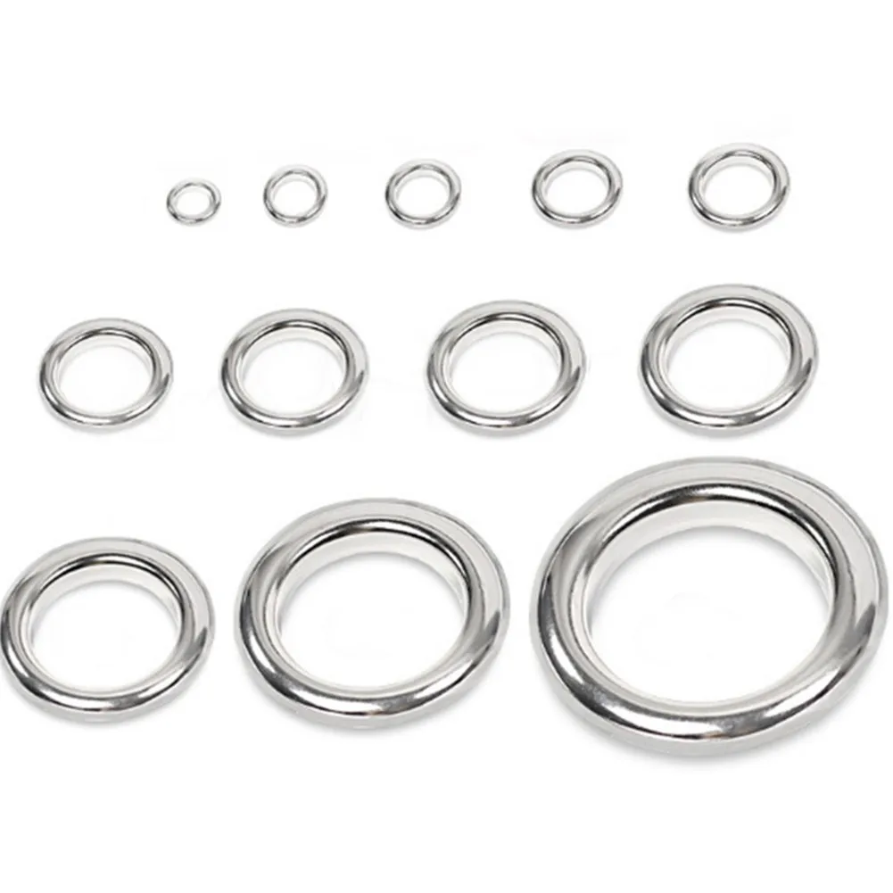 50 бесшовные разъемные кольца из нержавеющей стали для рыбалки приманки разъем