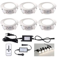 68pcs led deck light dimmable 12v remote control underground lamp ip67 waterproof recessed landscape spotlight outdoor lighting