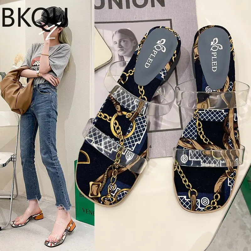 

2022 new fashion youth transparent metal totem high-value women's shoes sandals summer leather gladiator sandals