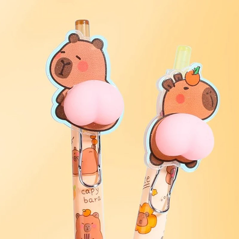 Мультяшная капибара надавливаемая ягодица нейтральная ручка забавные ручки для