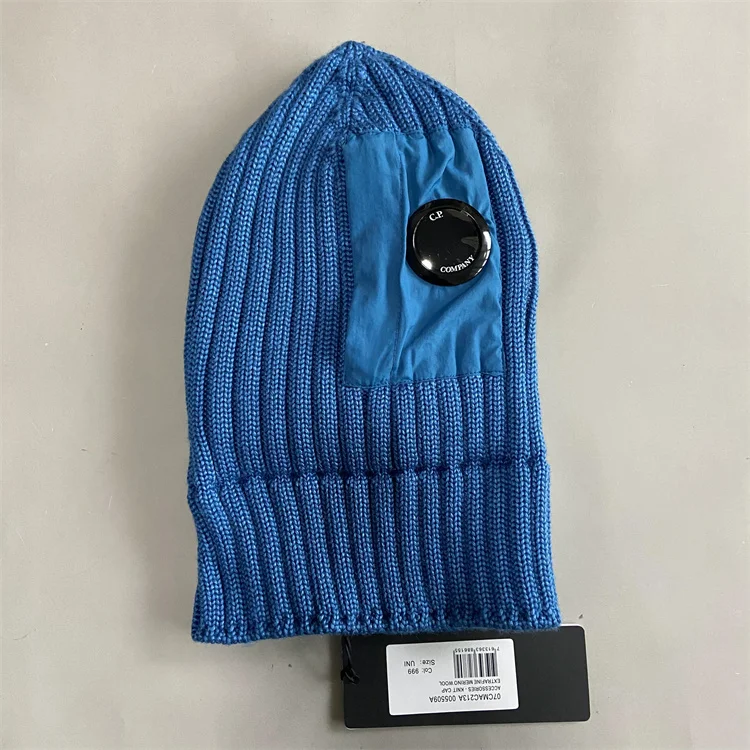 

New CLASSIC Zipper Winter Hat Ribbed Knit Lens Beanie Compass CP Hat Street Hip Hop Knitted Beanies