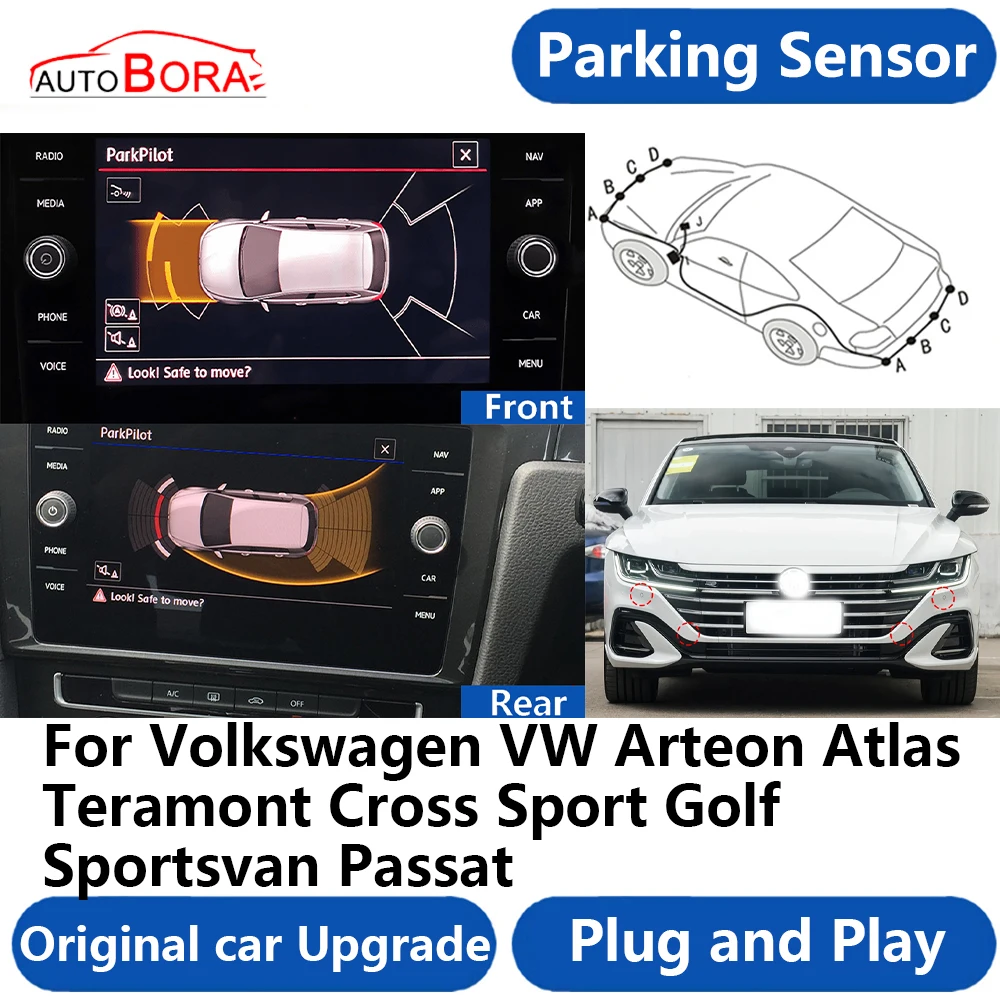 Парковочная система с датчиком заднего хода подключи и играй для Volkswagen VW Arteon Atlas